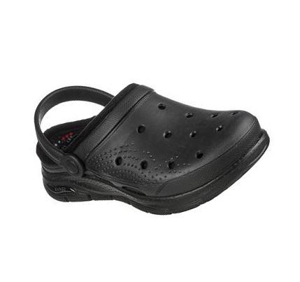 Női Skechers Foamies: Arch Fit Bélelt - Cozy Gal Papucs Fekete | HU6503P