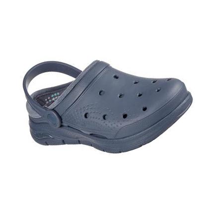 Női Skechers Foamies: Arch Fit Bélelt - Cozy Gal Papucs Kék | HU65050