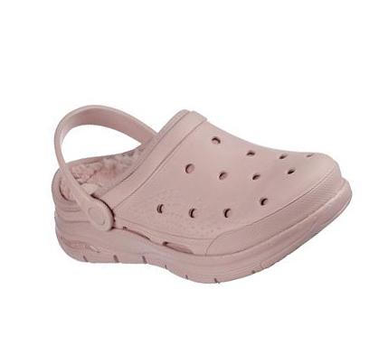 Női Skechers Foamies: Arch Fit Bélelt - Cuddle Life Papucs Lila | HU6530W