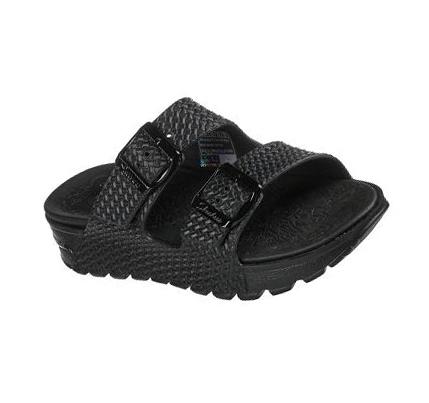 Női Skechers Foamies: Arch Fit Footsteps - Hi'Ness Szandál Fekete | HU4176C