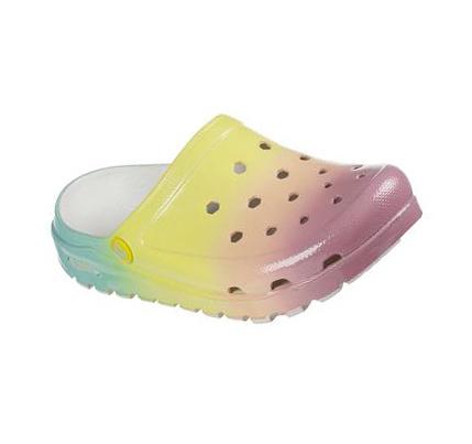Női Skechers Foamies: Arch Fit Footsteps - Color Dreams Slip Ons Sárga Színes | HU5429G