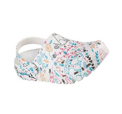 Női Skechers Foamies: Arch Fit Footsteps - Flower Pups Slip Ons Fehér Színes | HU5554C