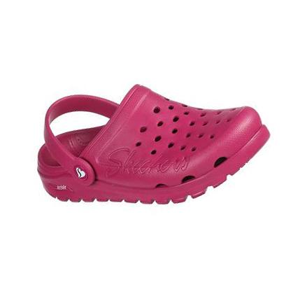 Női Skechers Foamies: Arch Fit Footsteps - Pure Joy Slip Ons Fukszia | HU5854W