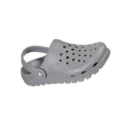 Női Skechers Foamies: Arch Fit Footsteps - Pure Joy Slip Ons Szürke | HU5879P