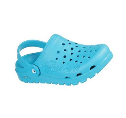 Női Skechers Foamies: Arch Fit Footsteps - Pure Joy Slip Ons Kék | HU5904K