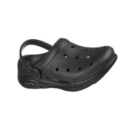 Női Skechers Foamies: Arch Fit - It's A Fit Slip Ons Fekete | HU5404B