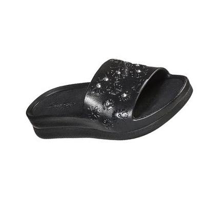 Női Skechers Foamies: Cali Charm - Reflection Szandál Fekete | HU4053D