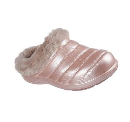 Női Skechers Foamies: Cozy Camper - Glamping Papucs Rózsaszín | HU59030