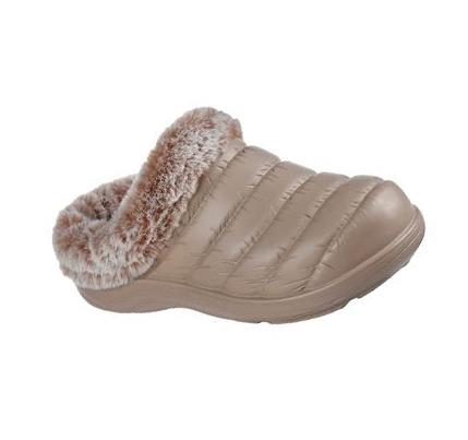 Női Skechers Foamies: Cozy Camper - Restful Slip Ons Szürke Barna | HUA121B