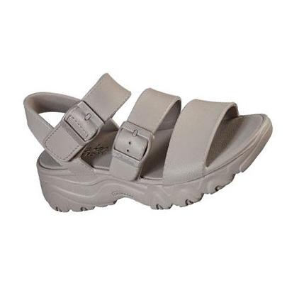 Női Skechers Foamies: D'Lites 2.0 - Stílusok Icon Szandál Szürke Barna | HU4076R