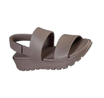 Női Skechers Foamies: Footsteps - Breezy Feels Szandál Szürke Barna | HU4092S