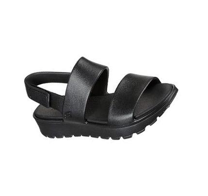 Női Skechers Foamies: Footsteps - Breezy Feels Szandál Fekete | HU4103G