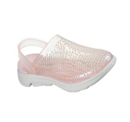 Női Skechers Foamies: GO WALK 5 - Glowing Star Slip Ons Világos Rózsaszín | HUI621X