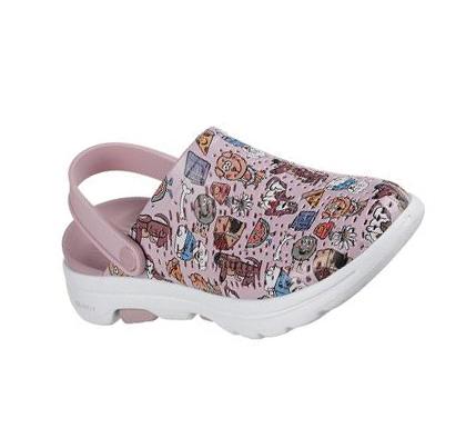 Női Skechers Foamies: GO WALK 5 - Pup Life Slip Ons Levendula | HUI796K