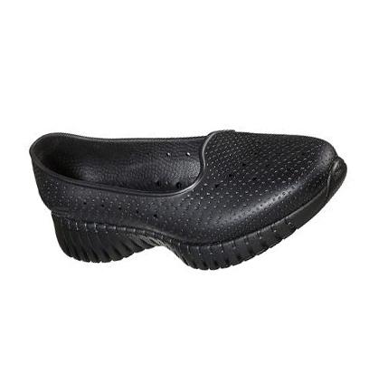 Női Skechers Foamies: GO WALK Smart - Sleek N Stílusok Slip Ons Fekete | HUI8210