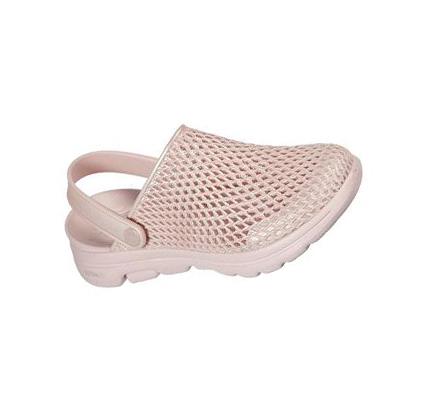 Női Skechers Foamies: GOwalk 5 - Sea Scape Slip Ons Rózsaszín | HUI5218