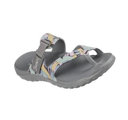 Női Skechers Foamies: Reggae - Artsy Szandál Szürke Színes | HU4403X