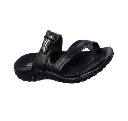 Női Skechers Foamies: Reggae - Clearwater Szandál Fekete | HU43800