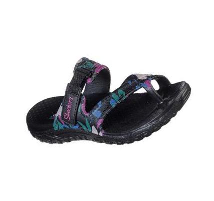 Női Skechers Foamies: Reggae - Rainforest Szandál Fekete | HU4426L