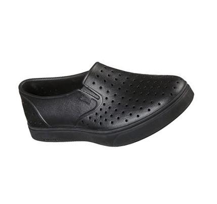 Női Skechers Foamies: Vista - Pier Avenue Slip Ons Fekete | HUA296L