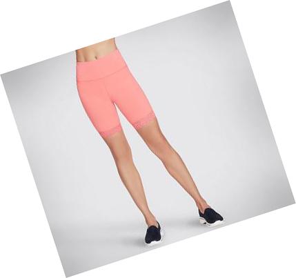 Női Skechers GOWALK Csipke 10 inch Bike Rövidnadrág Korall | HU5884L