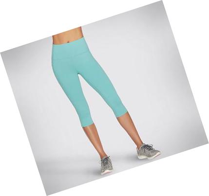 Női Skechers GOWALK HW Capri Leggings Türkiz | HU5772A