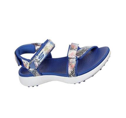 Női Skechers GO GOLF 600 Sandal - Charms Golf Cipő Kék Színes | HU3342L