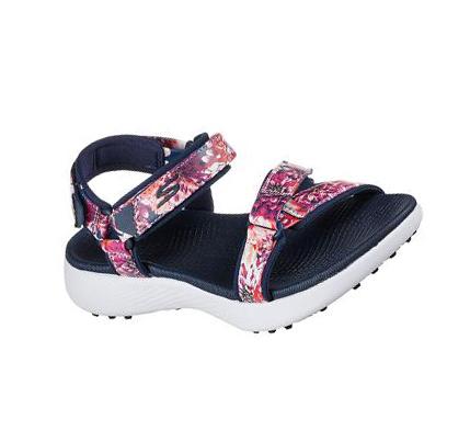 Női Skechers GO GOLF 600 Sandal - Tropics Golf Cipő Sötétkék Színes | HU3351D