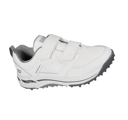 Női Skechers GO GOLF Arch Fit - Front Nine Golf Cipő Fehér Fekete | HU3453G