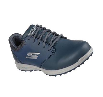 Női Skechers GO GOLF Elite 4 Hyper Golf Cipő Sötétkék | HU3428B