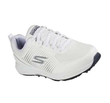 Női Skechers GO GOLF Elite 5 Sport Golf Cipő Fehér Sötétkék | HU3505G