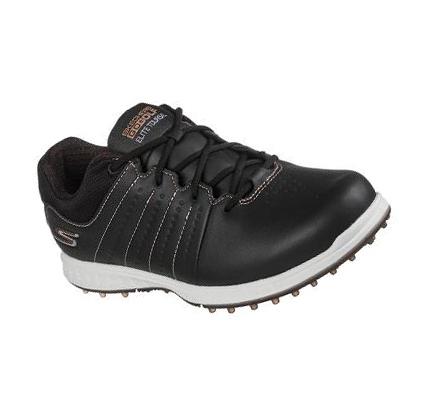 Női Skechers GO GOLF Elite Tour SL Golf Cipő Fekete Rózsaszín Arany | HU3405Q