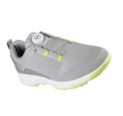 Női Skechers GO GOLF Torque - Twist Golf Cipő Szürke Sárga | HU3642K