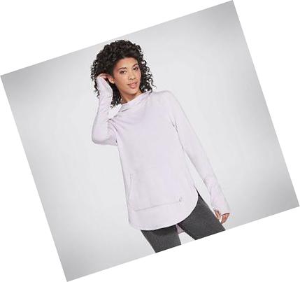 Női Skechers GO LOUNGE Awakened Kapucnis Pulóver Lila | HU4259G