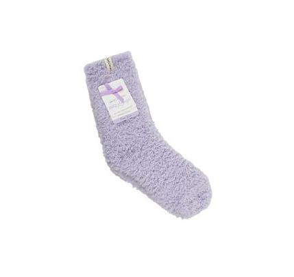 Női Skechers GO LOUNGE Furry Crew - 2 Pack Zokni Lila | HU34440