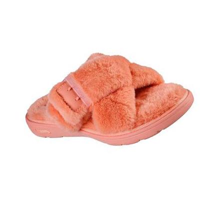 Női Skechers GO Lounge: Arch Fit Lounge - First Rate Papucs Korall | HU58054