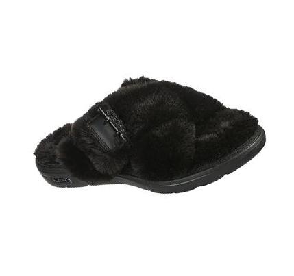 Női Skechers GO Lounge: Arch Fit Lounge - First Rate Papucs Fekete | HU5817E
