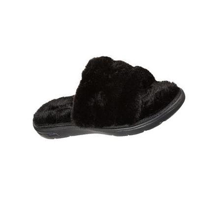 Női Skechers GO Lounge: Arch Fit Lounge - Unwind Papucs Fekete | HU5853P