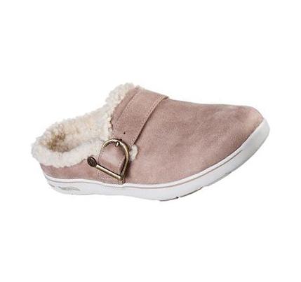 Női Skechers GO Lounge: Arch Fit Lounge - Laid Back Papucs Szürke Barna | HU5951D