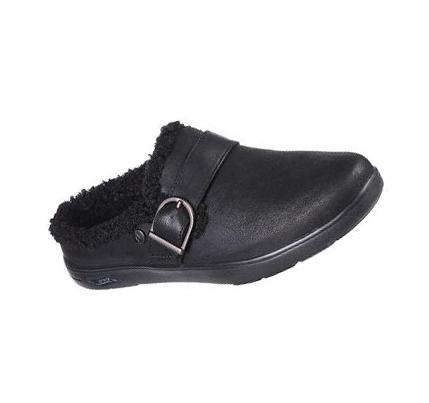 Női Skechers GO Lounge: Arch Fit Lounge - Laid Back Papucs Fekete | HU5953Q