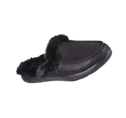 Női Skechers GO Lounge: Arch Fit Lounge - Restful Papucs Fekete | HU59678