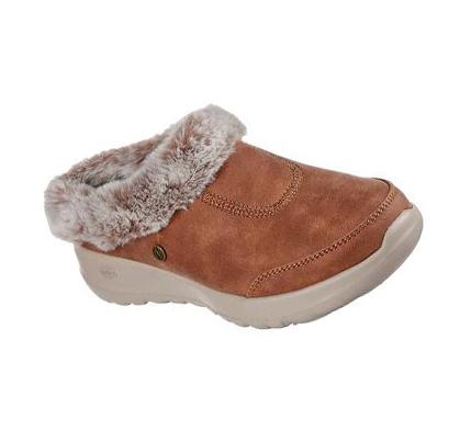 Női Skechers GO Lounge: On-the-GO Joy - Gratify Papucs Barna | HU6042S