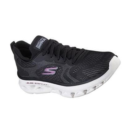 Női Skechers GO RUN Glide-Step Flex - Skylar Futócipő Fekete Fehér | HU5423B