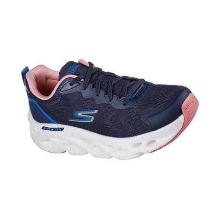 Női Skechers GO RUN Swirl Tech - Outbreak Edzőcipő Sötétkék Rózsaszín | HUA4230