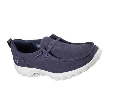 Női Skechers GO WALK 2 - Cool Vision Slip Ons Sötétkék | HU4513B