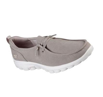 Női Skechers GO WALK 2 - Cool Vision Slip Ons Szürke Barna | HU4538L