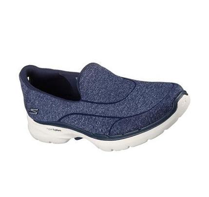 Női Skechers GO WALK 6 - Carice Gyalogló Cipő Sötétkék | HU5548S
