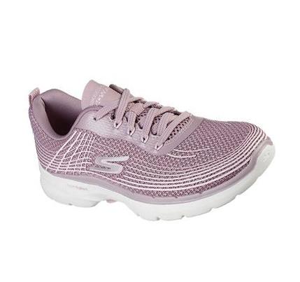 Női Skechers GO WALK 6 - Stunning Glow Gyalogló Cipő Lila | HU5748K
