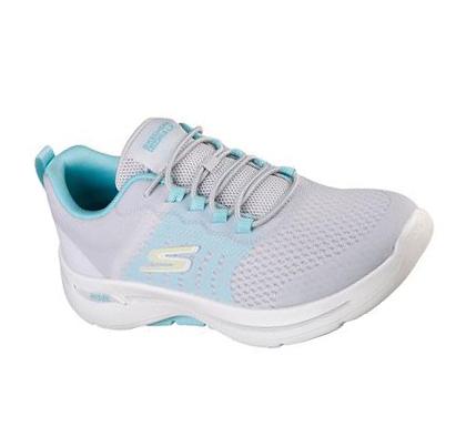 Női Skechers GO WALK ARCH FIT - Cosmic Lights Slip Ons Szürke Színes | HUI588K