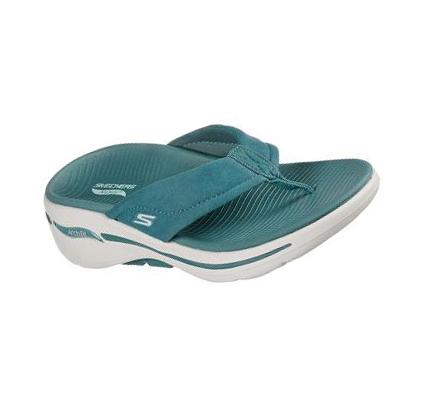 Női Skechers GO WALK Arch Fit - Astound Szandál Türkiz | HU5453E